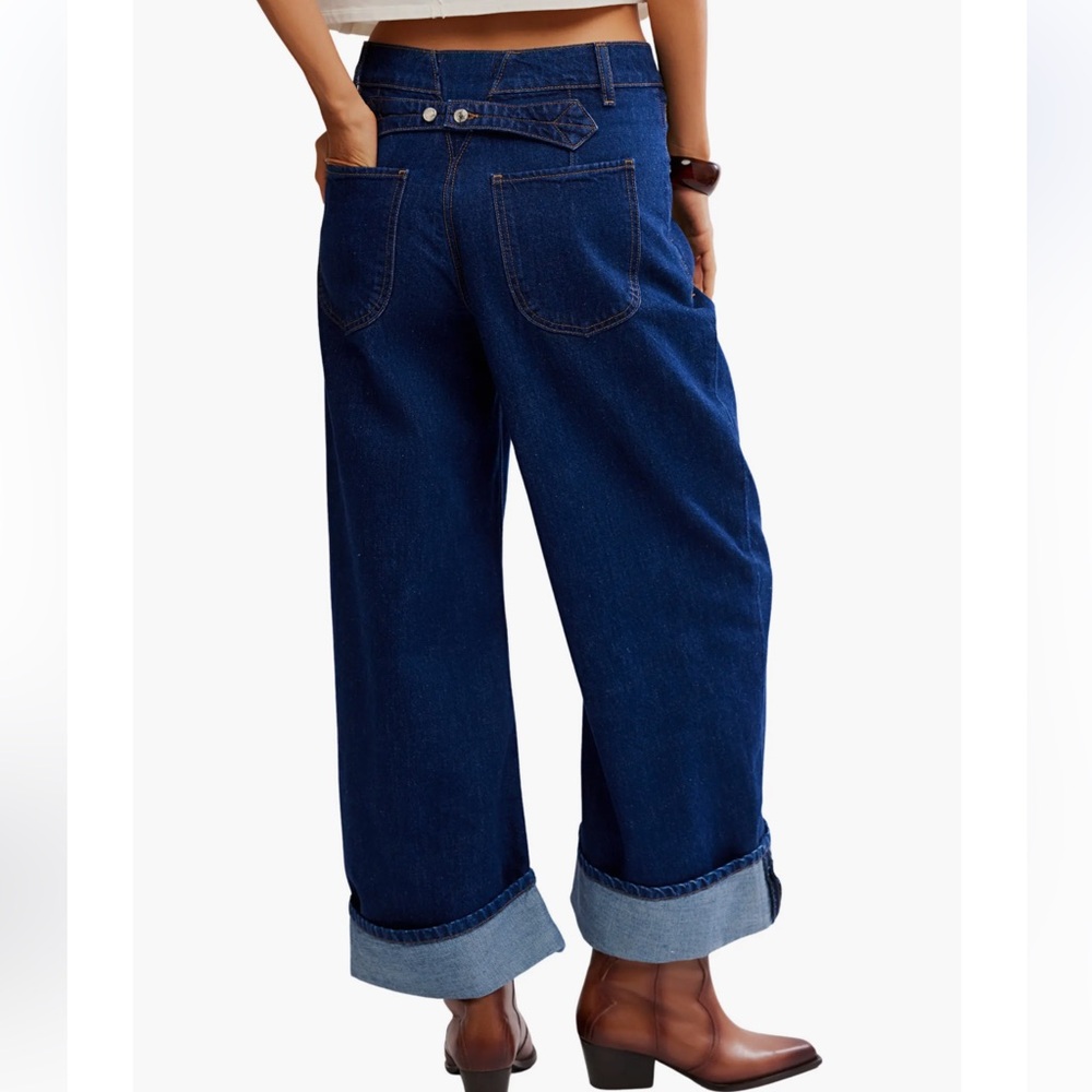 Free people Alia Wide-Leg Cuffed - Picture 3 of 5